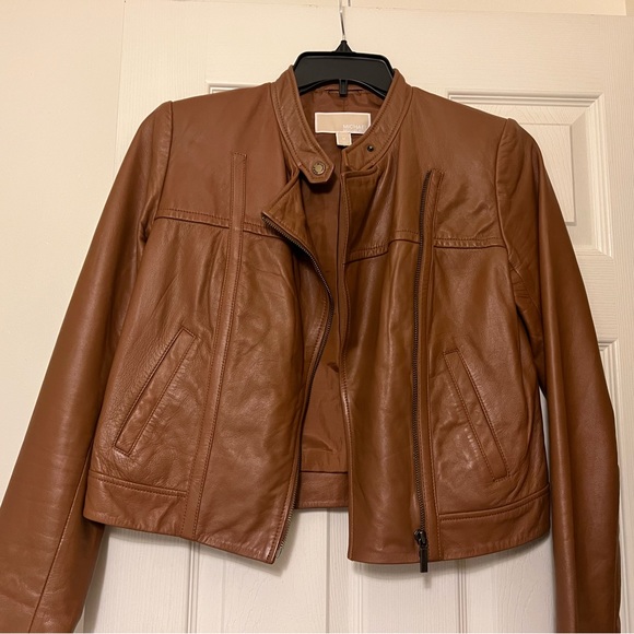 Michael Kors Leather Jacket - Picture 1 of 3